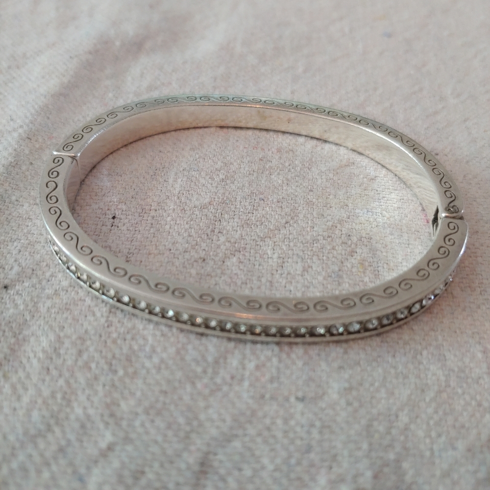 Brighton Bangle with White crystals